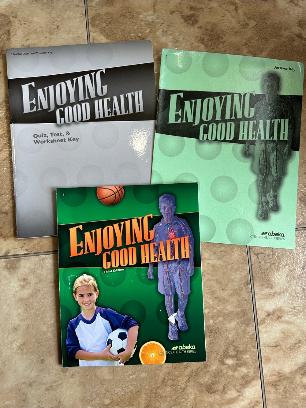 Abeka Enjoying Good Health Third Edition Workbook & Answer Key Set